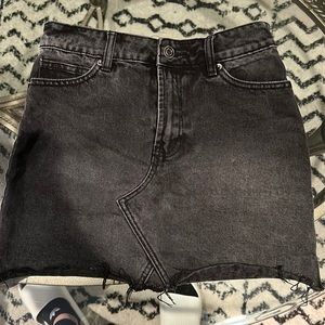 Forever 21 black jean skirt